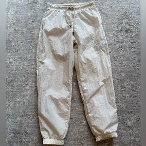 Nike cream windbreaker bottoms